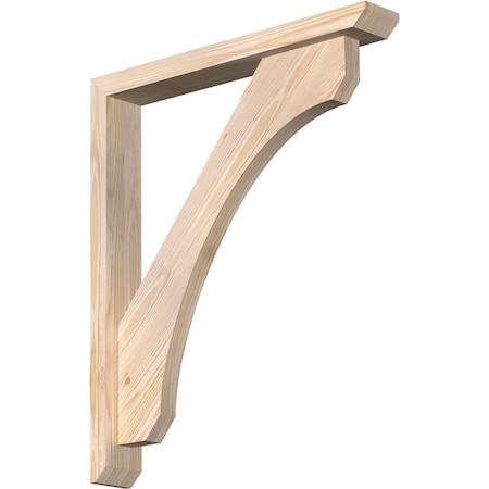 Legacy Slat Smooth Bracket W/ Offset Brace, Douglas Fir, 3 1/2W X 24D X 28H